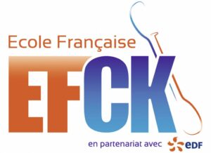 logo EFCK - École Française de Canoë Kayak - en partenariat avec EDF